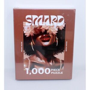 SmardArt Peony Muse 1000 Piece Jigsaw Puzzle Black Art Culture New Sealed